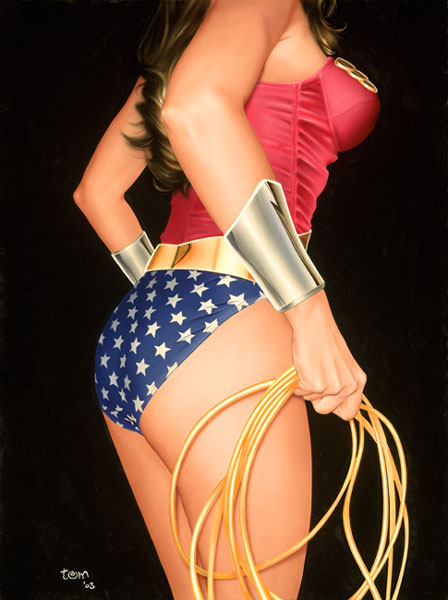 old Wonder Woman painting