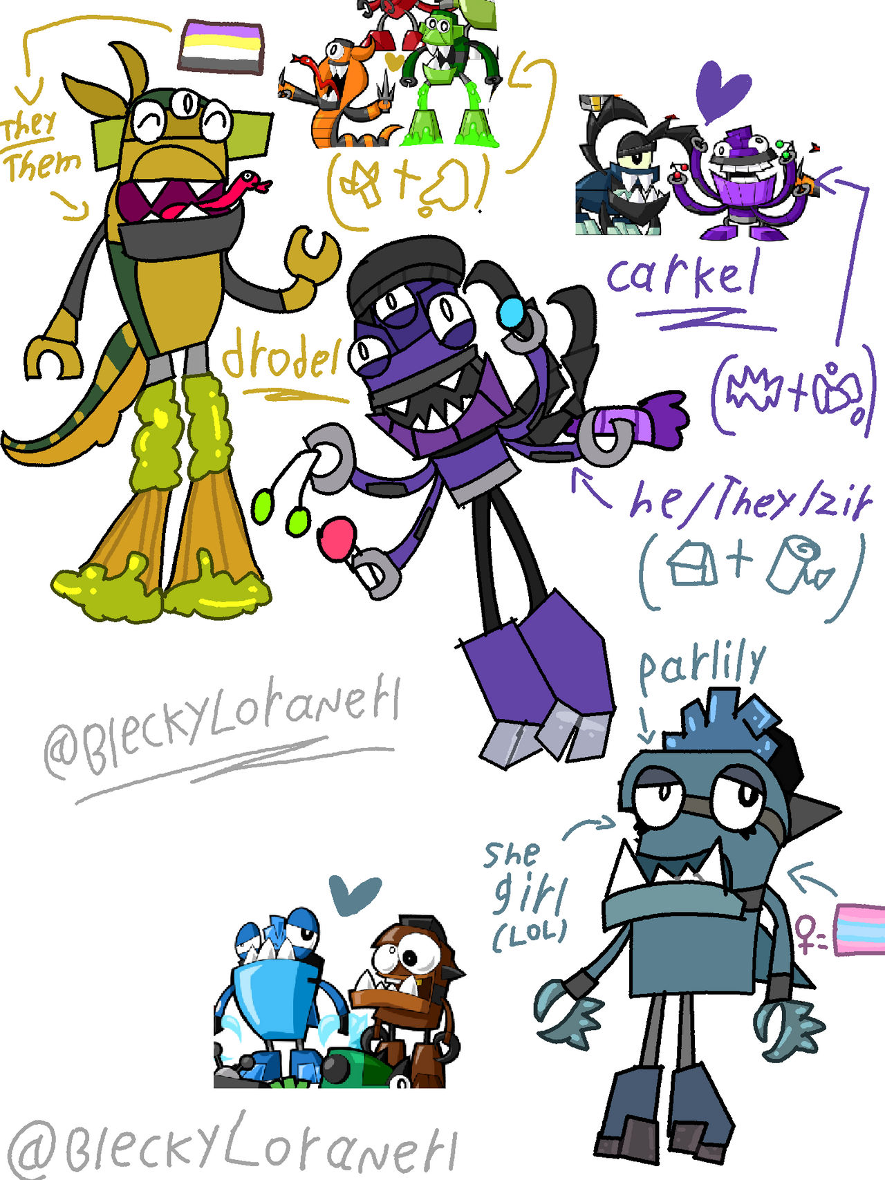 Mixels Fanart Part 3 Fankid mixels by BleckyLoranierl on DeviantArt