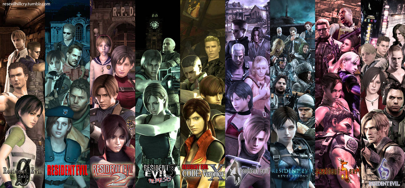 Main resident. Герои резидент ивел. Персонажи Resident Evil Evil. Персонажи из всех резидент ивел 1. Резидент ивел 6 герои.
