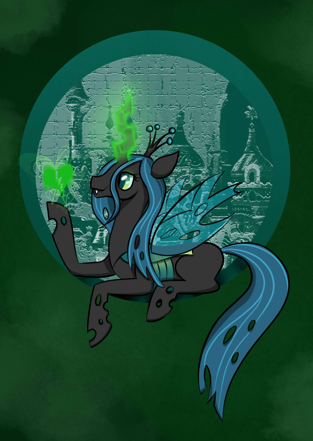 queen chrysalis queen of the changelings