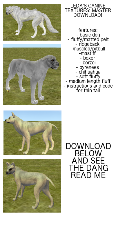 DOG TEXTURE MASTER PACK: 11 DOG TEXTURES
