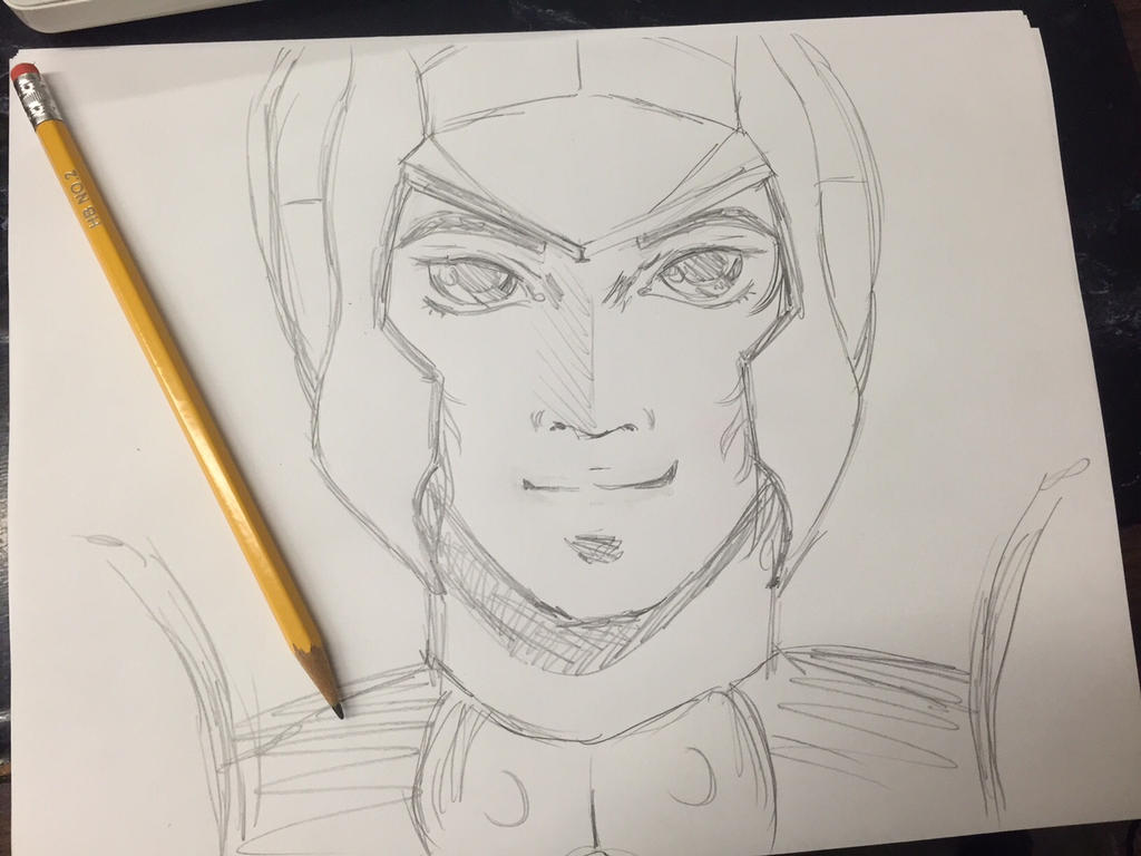 Cye close-up [Ronin Warriors] sketch