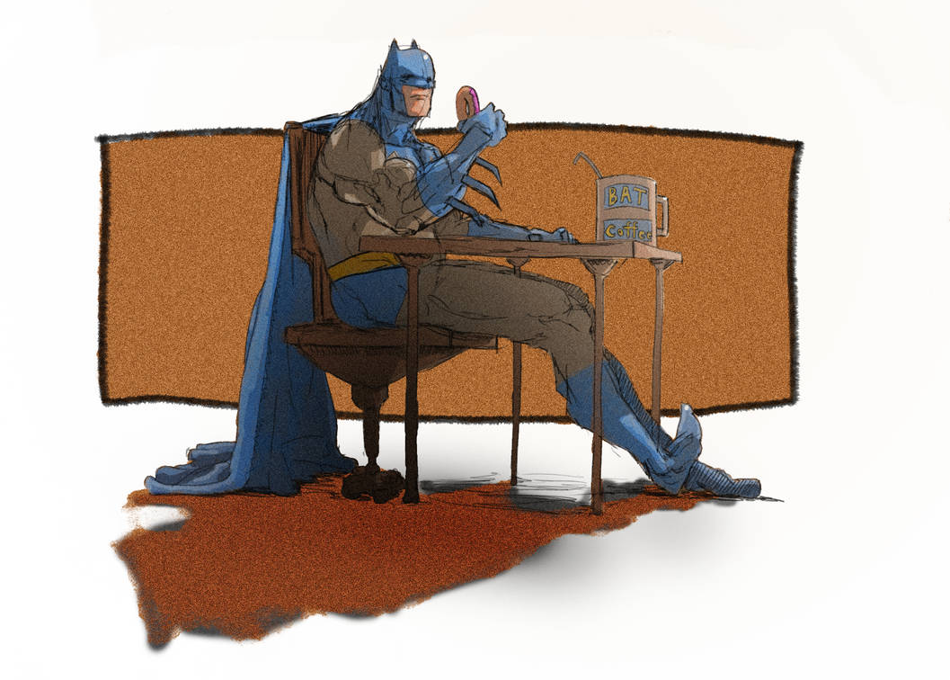 Batman Morning Routine by ZabickArt on DeviantArt