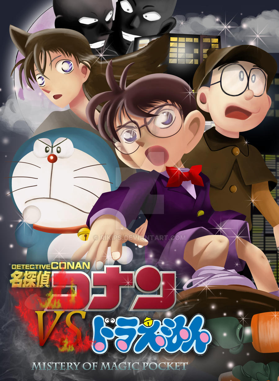Detective Conan Vs Doraemon By Rikips On Deviantart