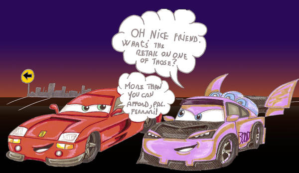 Cars Boost Deviantart Ferrari and Boost by DrewsterHotRod on DeviantArt