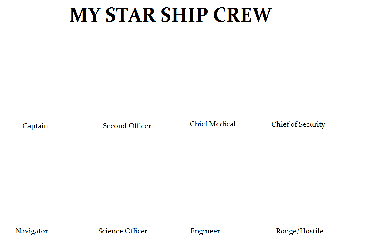 Create Your Own Starship Crew