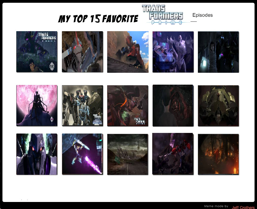 My Top 15 Favorite Episodes of Transformers Prime