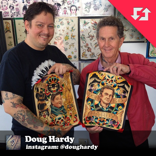 Don Ed Hardy and his son Doug Hardy