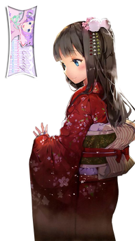 Anime Yukata Girl Extracted byCielly