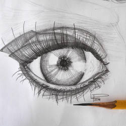 Eye Pencil Drawing