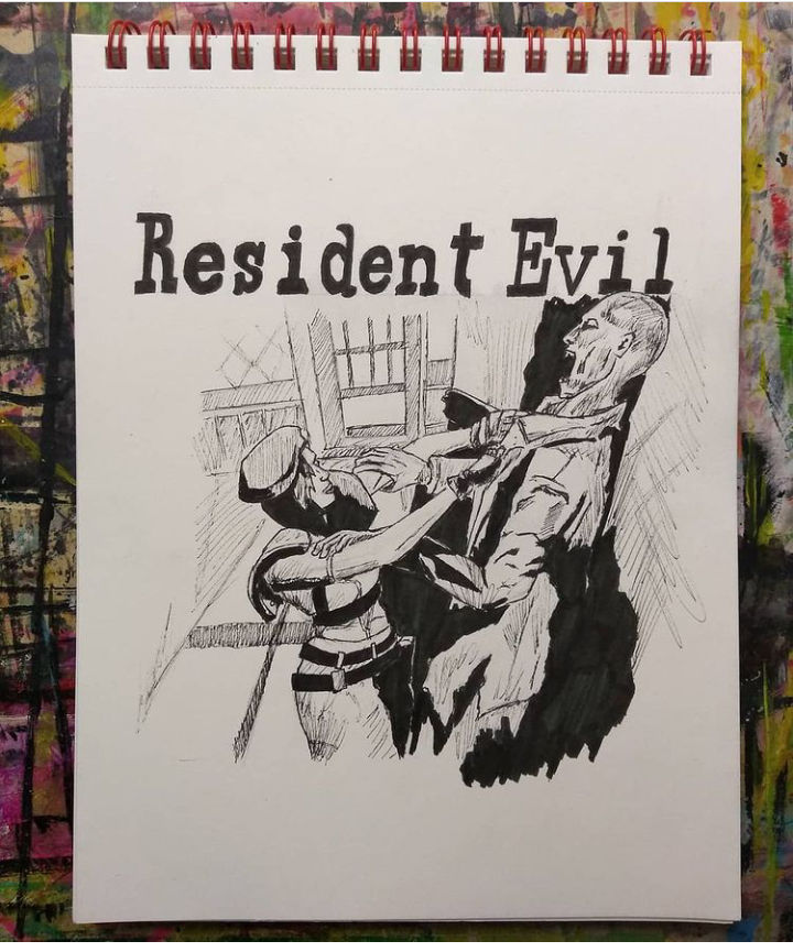 Resident Evil cover by PaulKoblerArt on DeviantArt