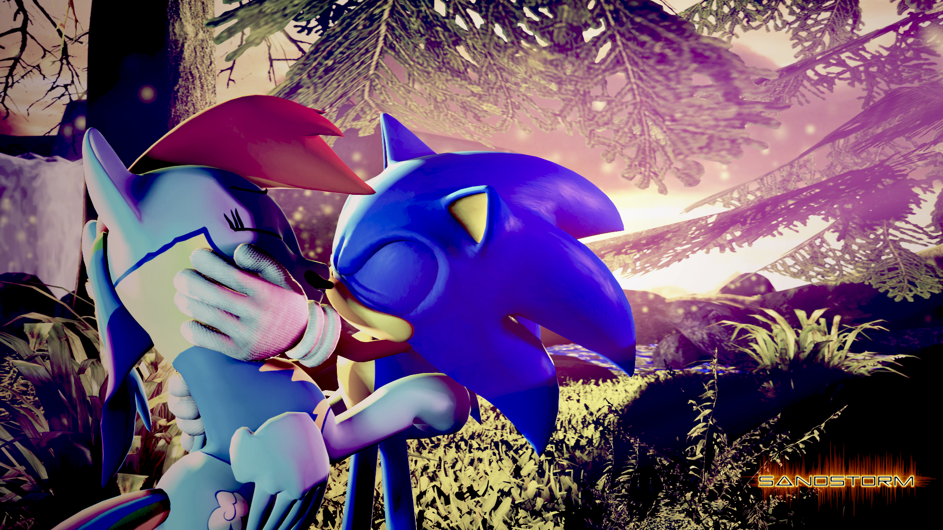 Sonic and Rainbow Dash [SFM]