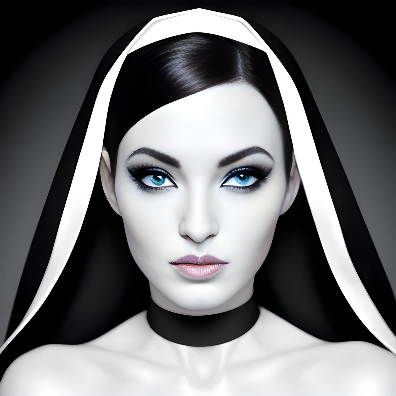 Black And White nun by neomars on DeviantArt