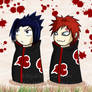 Sasuke and Gaara - AKATSUKI