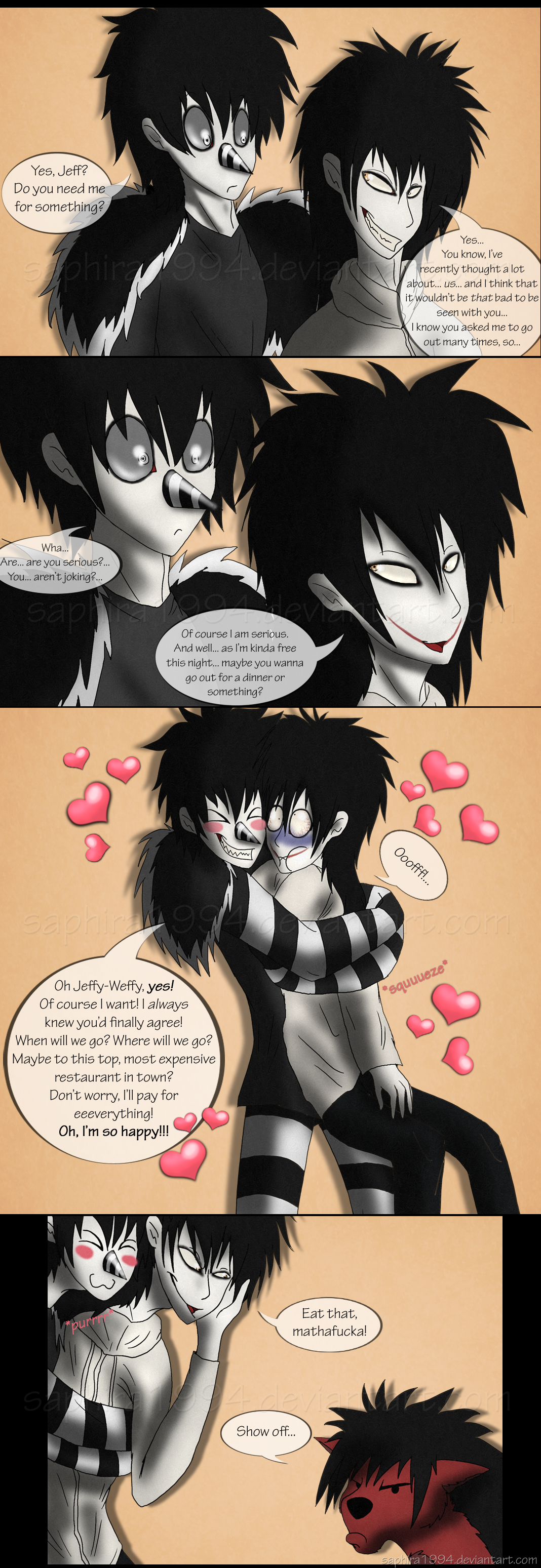 Adventures With Jeff The Killer - PAGE 41 by Sapphiresenthiss on DeviantArt