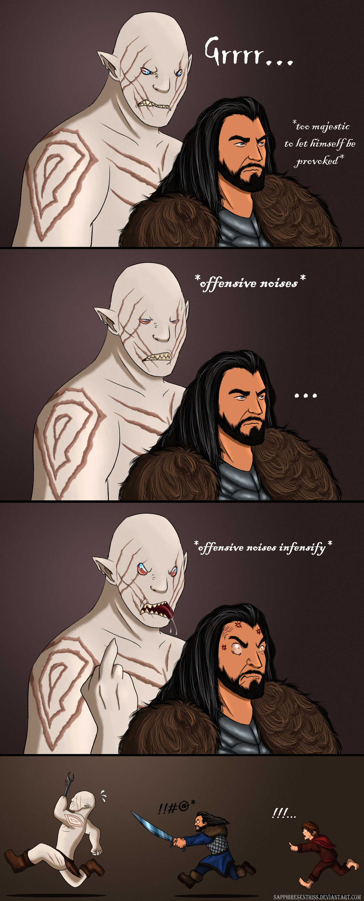 A Way To Enrage Oakenshield (Hobbit mini comic)