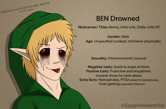 AWJTK Comic Character Sheet 2021 - BEN Drowned