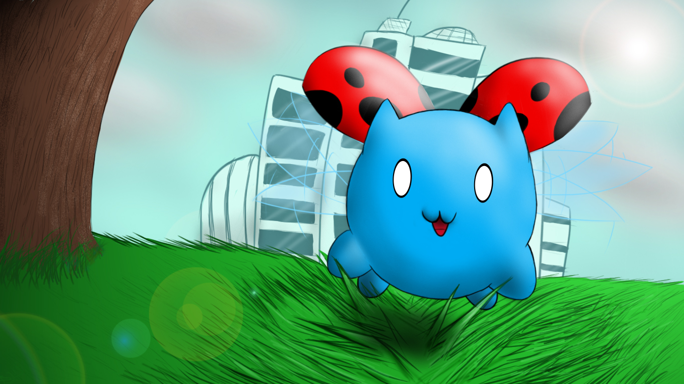 Catbug! (Wallpaper/Background)