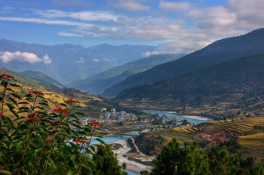 Post Card View from Bhutan