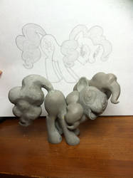 WiP Unpainted Pinkie Pie Sculpt