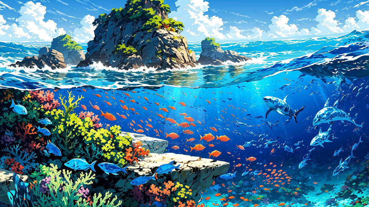 Deviantart Ocean Background Ocean-Scape by Rentnermanager on DeviantArt