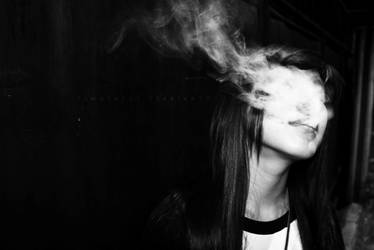 Girl and Smoke