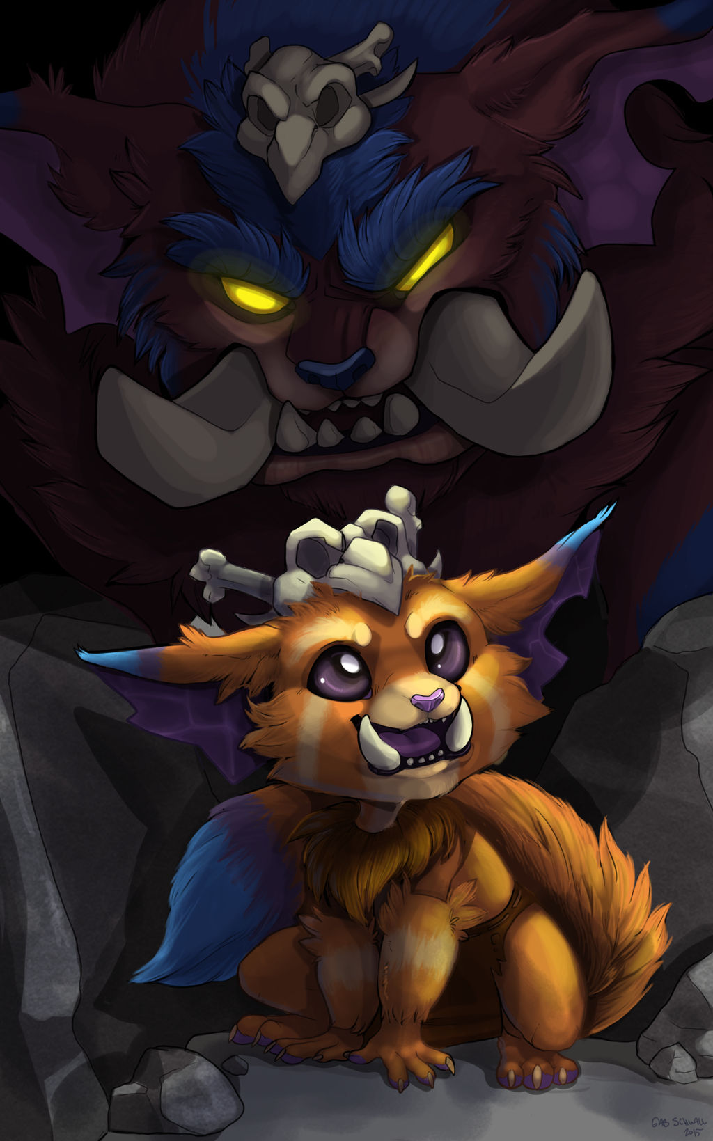 Gnar and Mega Gnar by gabdraws on DeviantArt