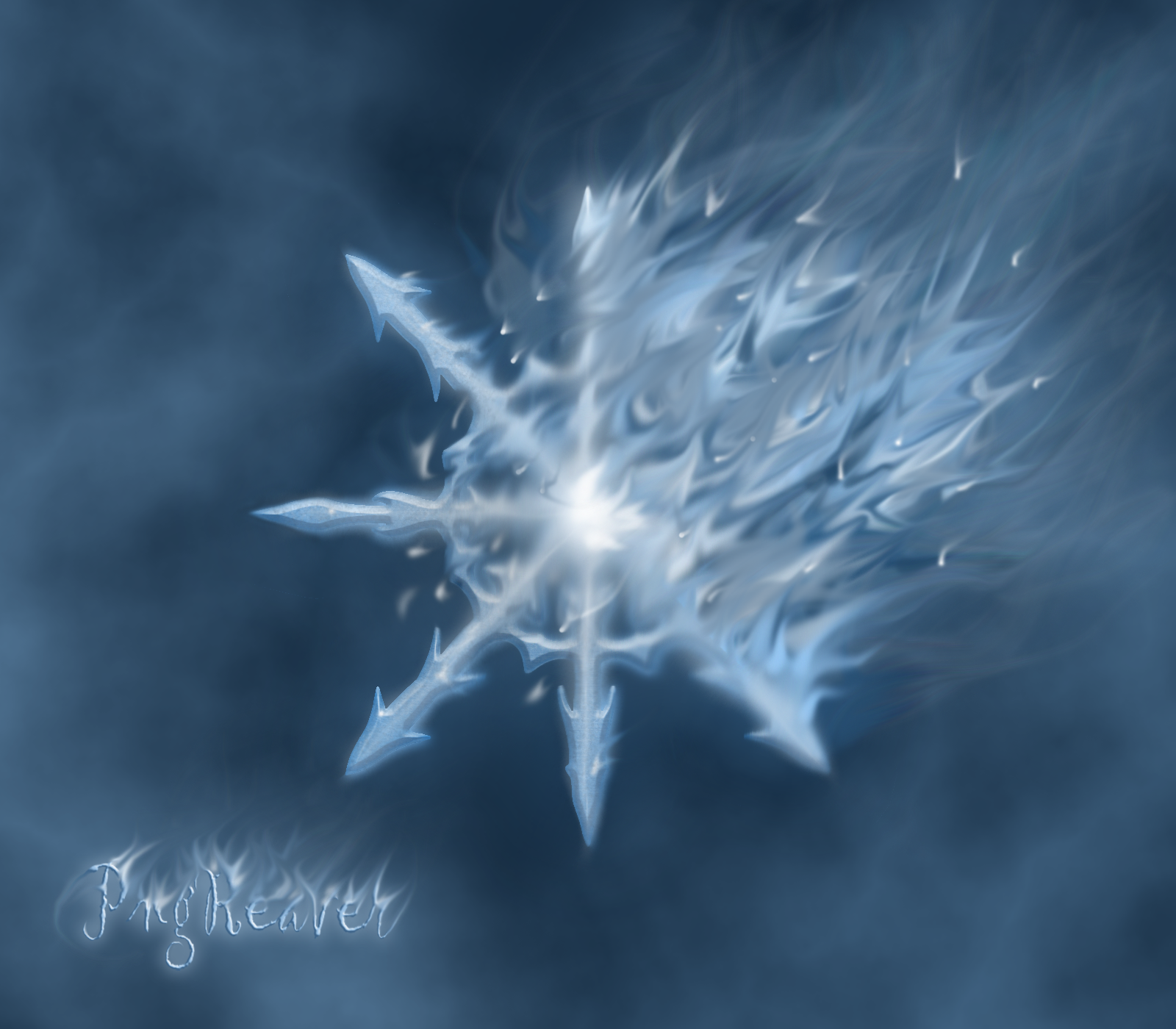 Ghostflame Snowflake by PngReaver on DeviantArt