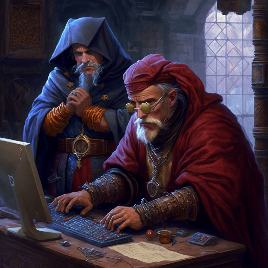 Computer wizards by LiminalMessiah on DeviantArt