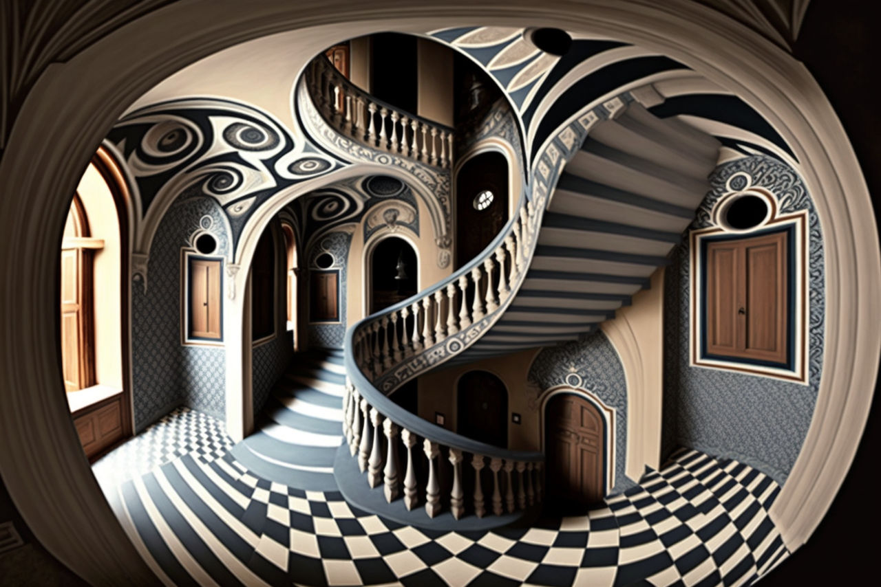 Escher House By LiminalMessiah On DeviantArt escher-house-by-liminalmessiah-on-deviantart