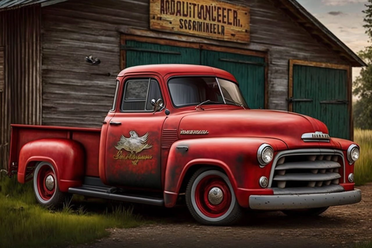 Red Farm Truck by LiminalMessiah on DeviantArt
