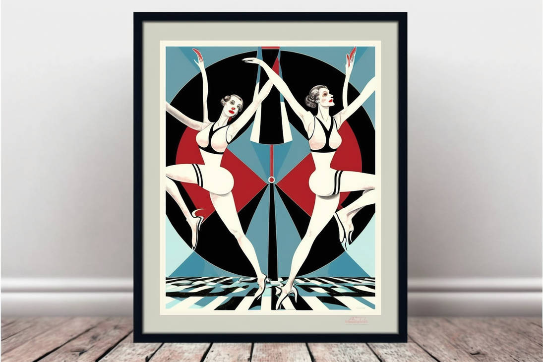 Art Deco Ballet Dancers