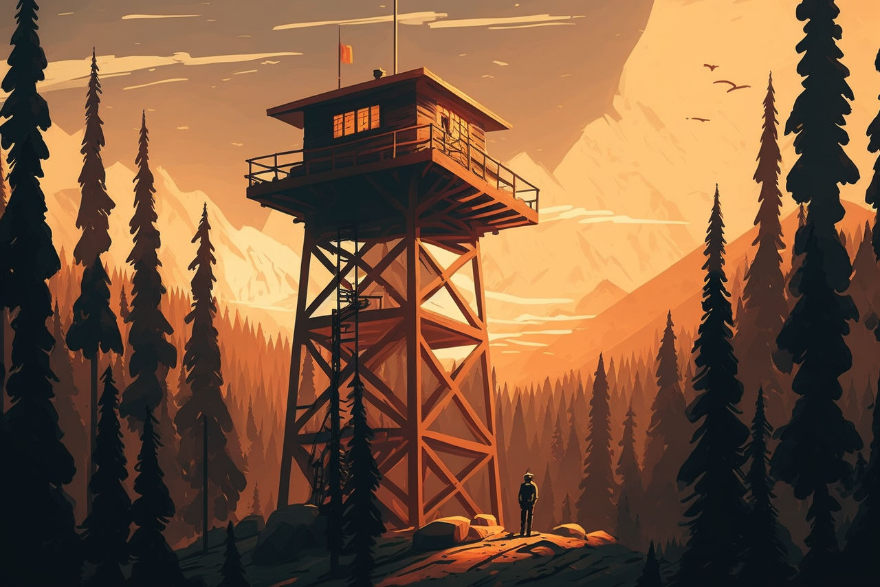 Firewatch Tower 2 by LiminalMessiah on DeviantArt