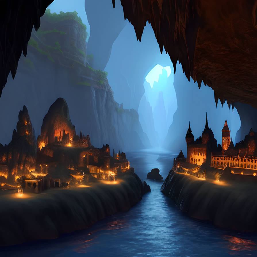 Dark Elf Village by LiminalMessiah on DeviantArt