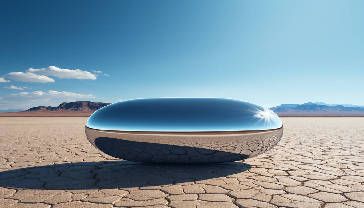 Chrome Oval Spaceship by LiminalMessiah on DeviantArt