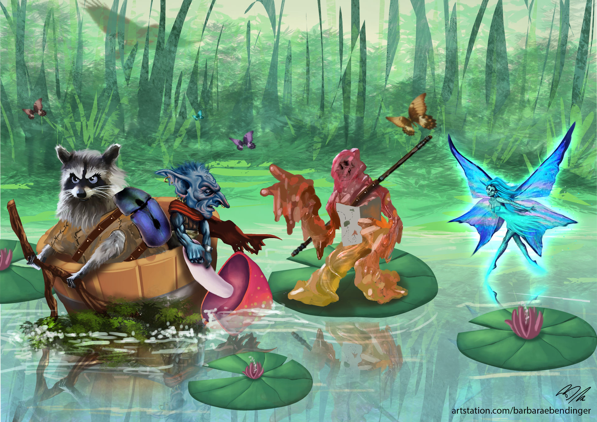 tiny races dnd world - dnd commission by BarbaraEbendinger on DeviantArt