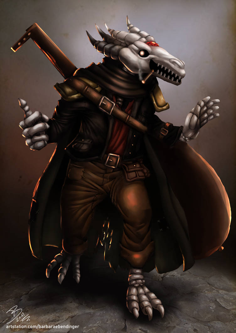 skeleton dnd - dnd commission art by BarbaraEbendinger on DeviantArt