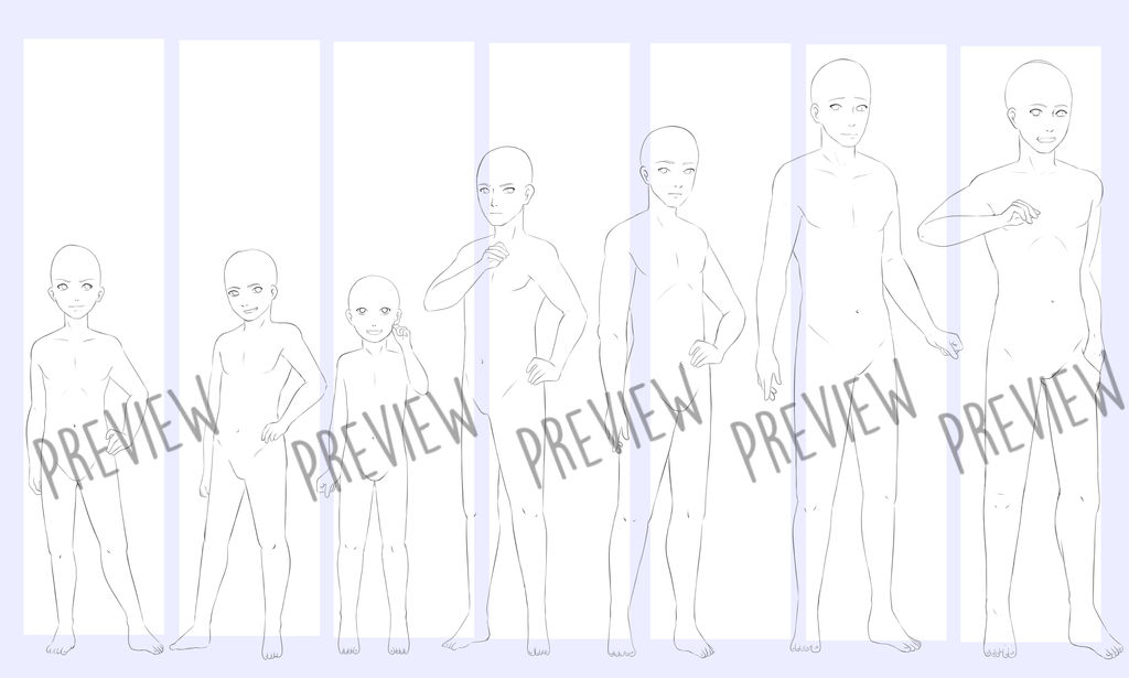 Base Male Template Color Code Male base pack by Dee-Dee-adopt-shop on DeviantArt