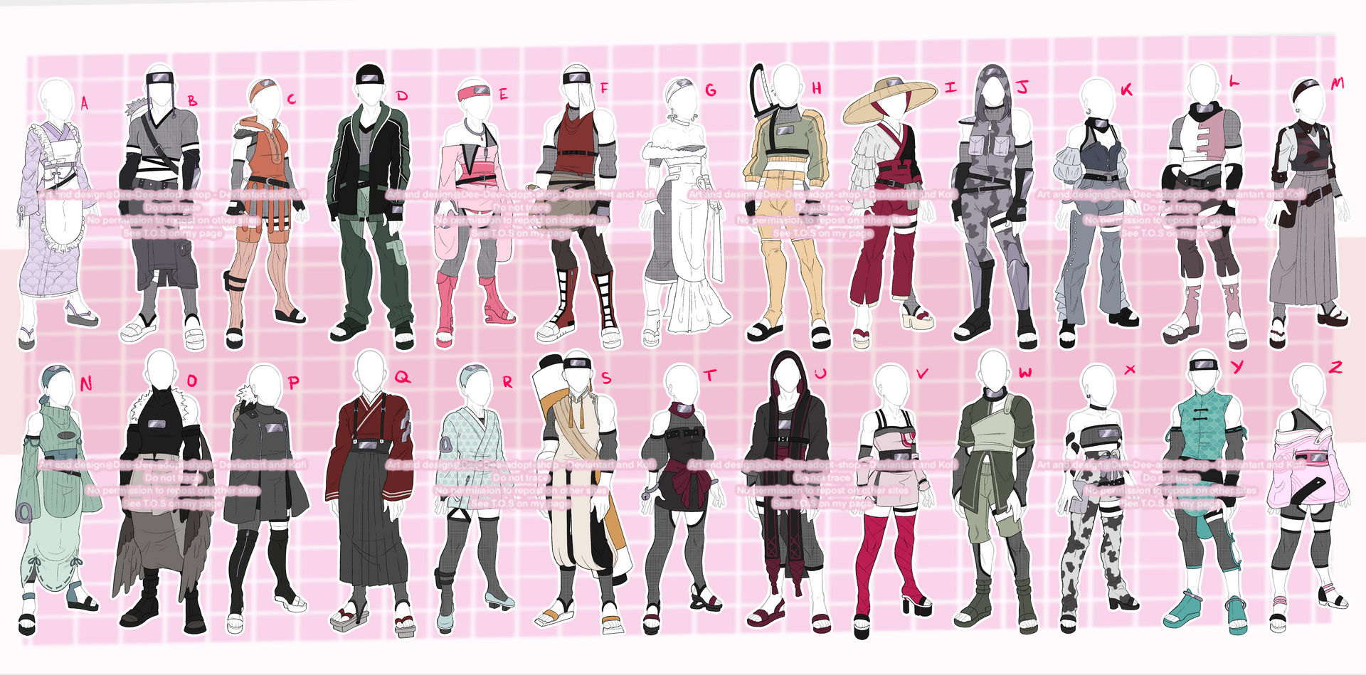Full body random outfits #2 (2025) by Dee-Dee-adopt-shop on DeviantArt