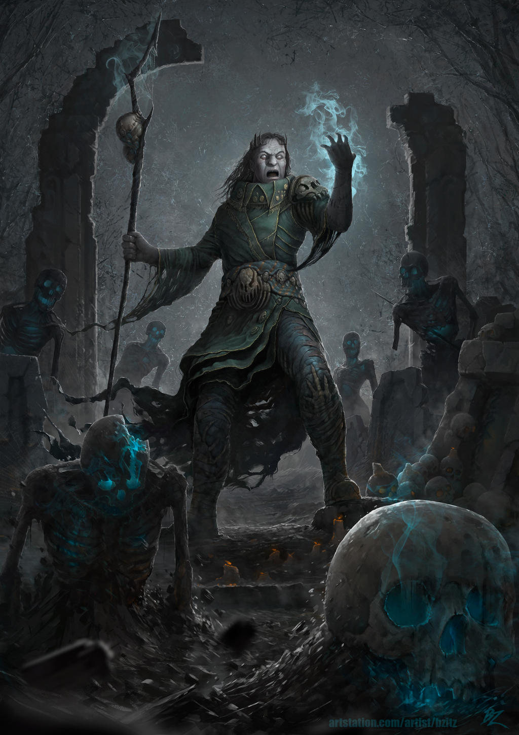 Absolute Necromancer Chapter 1 Necromancer by Bzitz on DeviantArt
