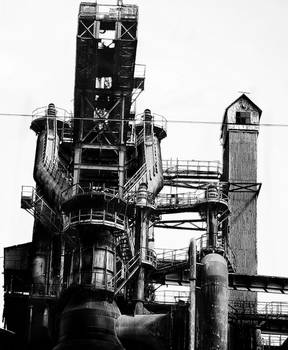 Old steelworks of Resita town
