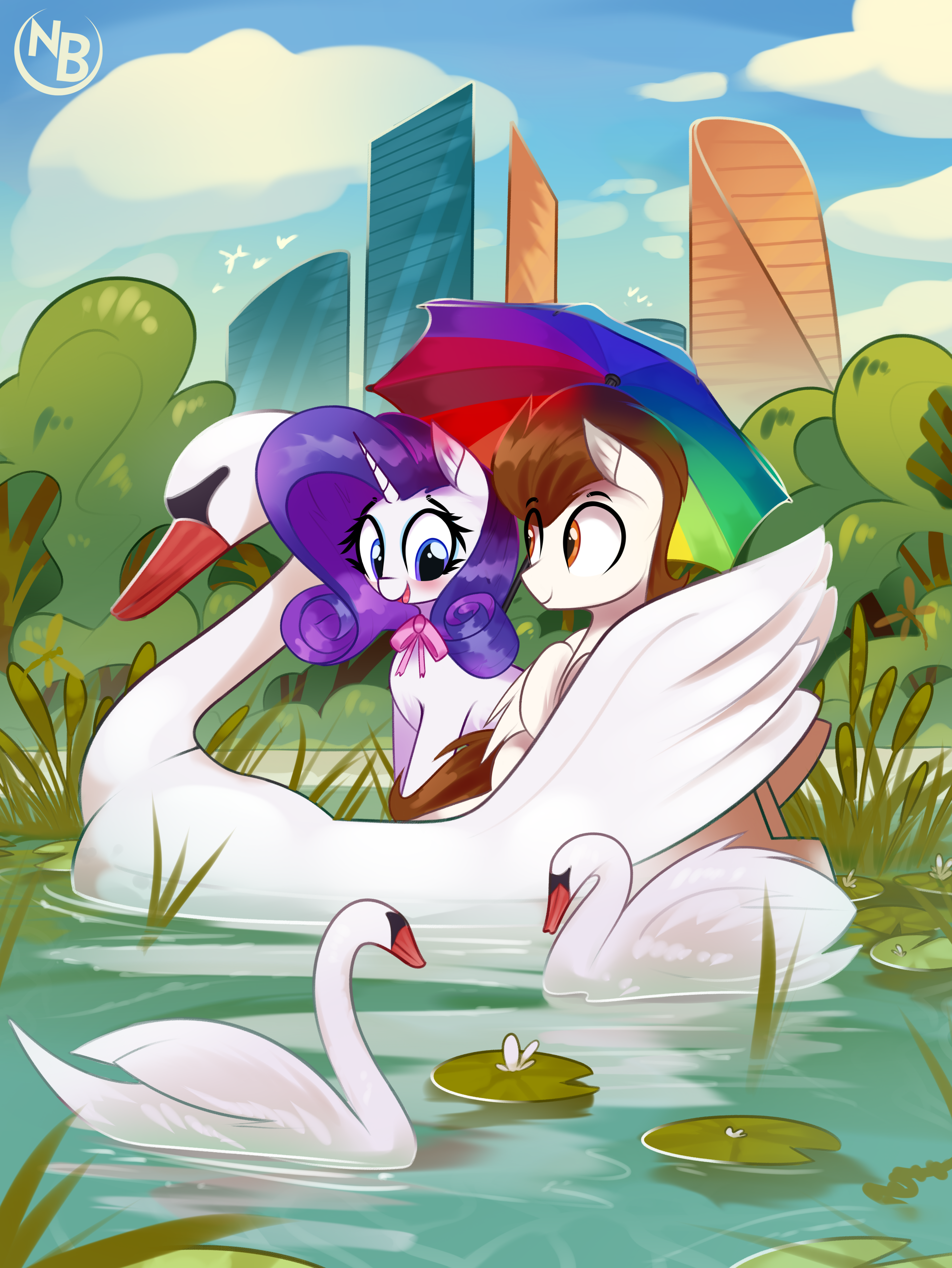 My little pony swan top boat