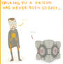 Portal+HL- talking to a friend