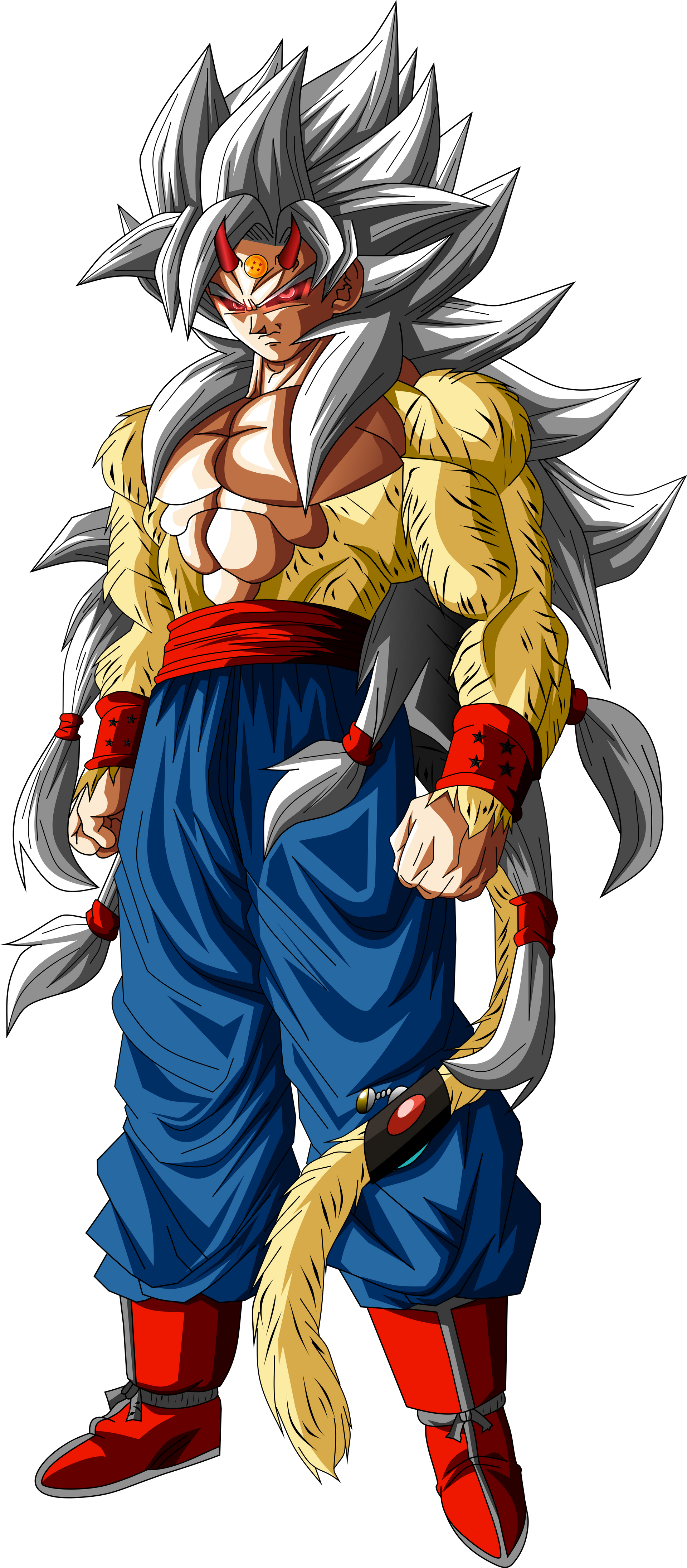 Goku AF mystic 9 Full Power vs Goku AF SSJ20#dragonballaf#anime