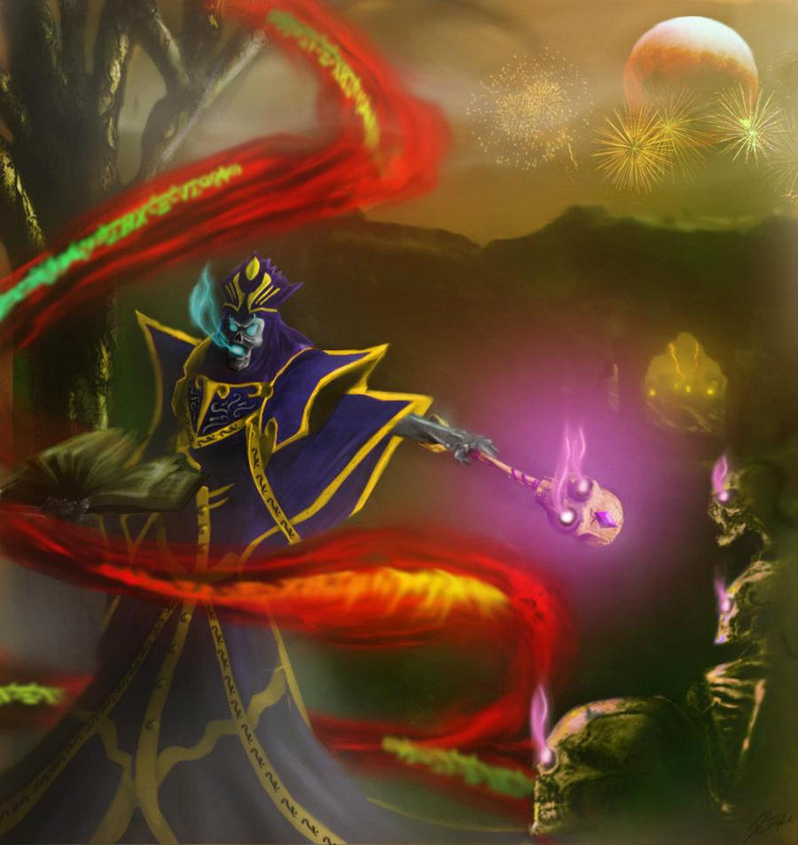 Lunar Karthus of League of Legend