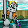 shyly climb out of pool update