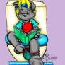 on the potty