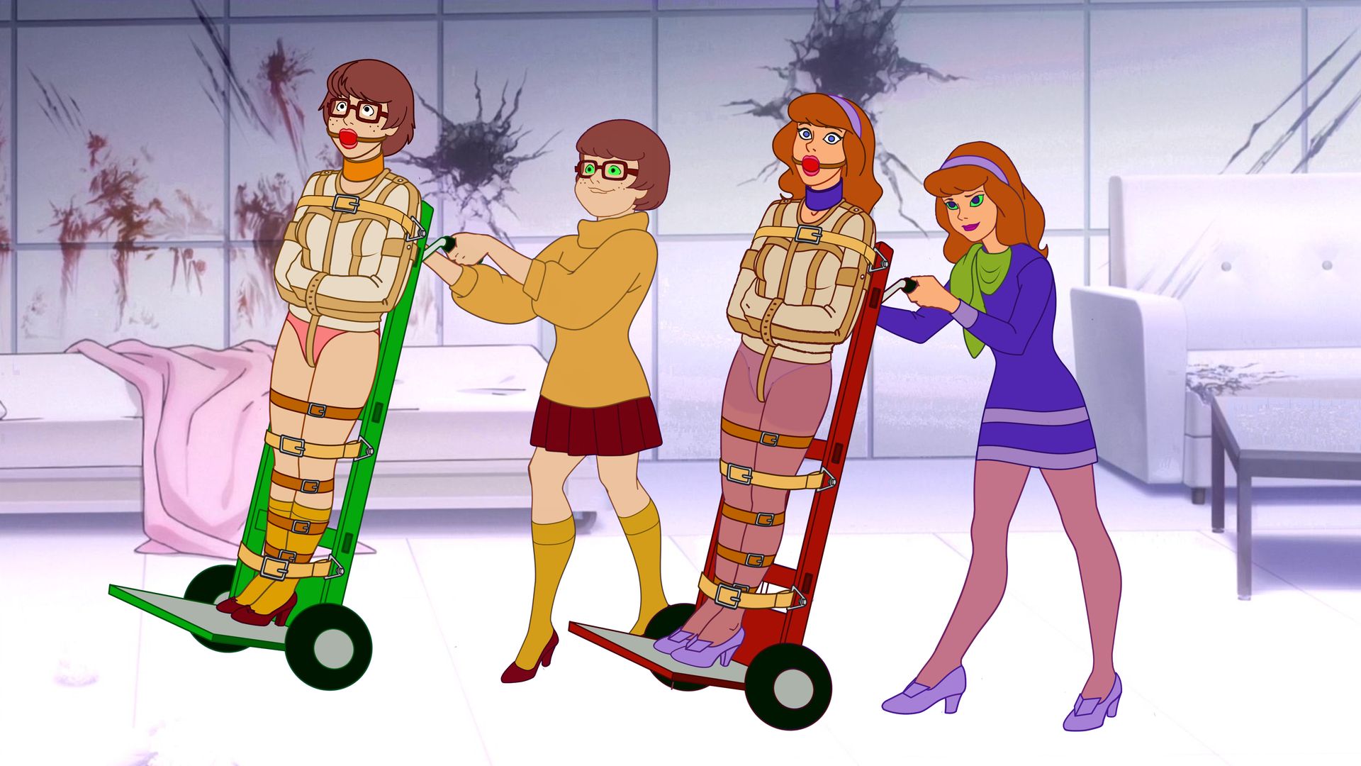 Daphne and Velma in Hands of Evil Doubles.