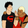 +Kaldur x Superboy doodle+