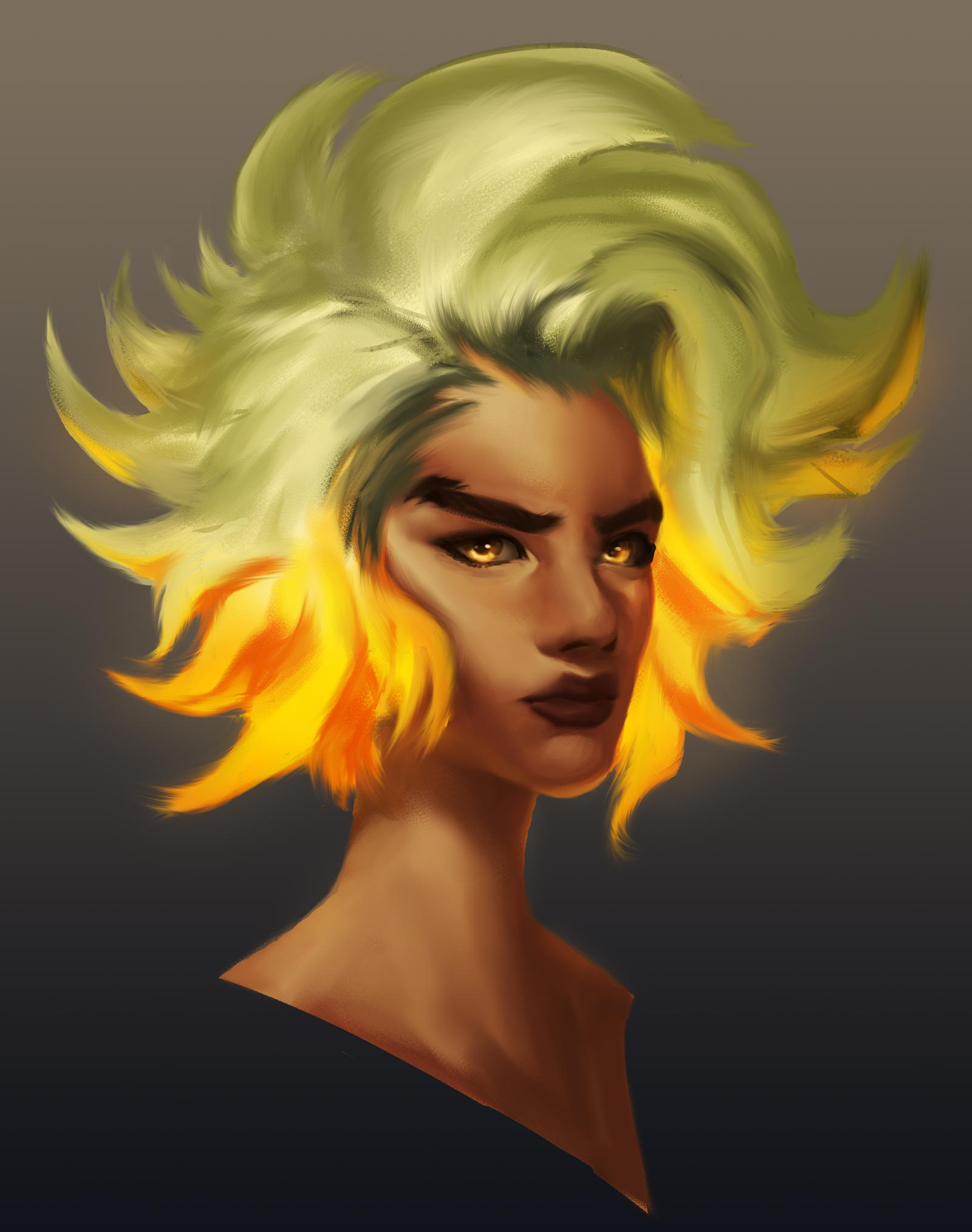 League of Legends: Rell Portrait by Saposh on DeviantArt